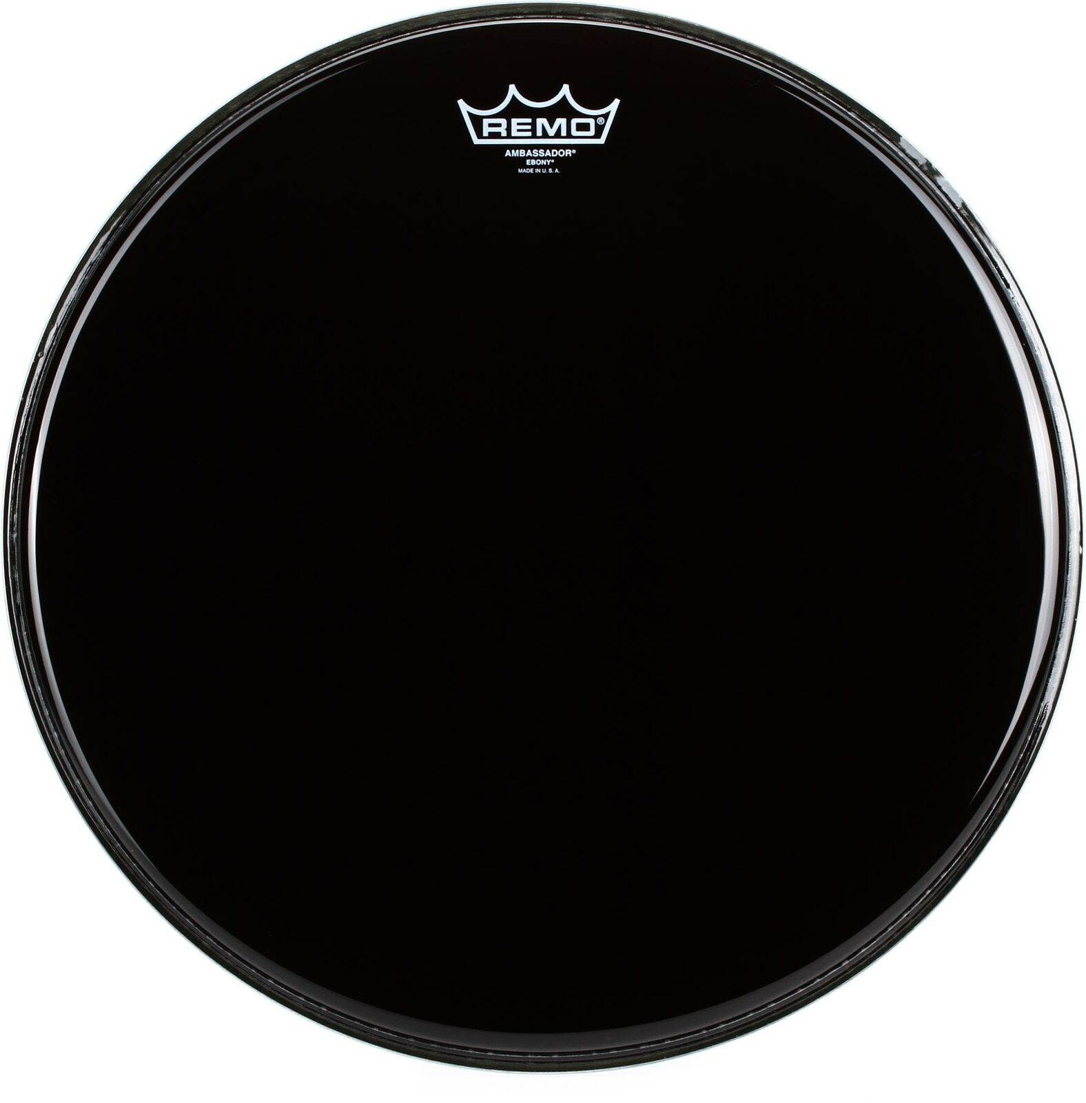 Remo Ambassador Ebony Drumhead - 14 inch + Remo ES-0016-00- - Value Bundle