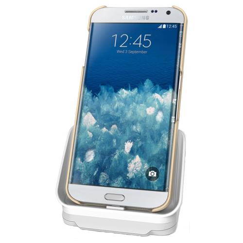 RND Dock for Samsung Galaxy S6 and S6 Edge with USB port (compatible with or without a slim-fit case) (white)