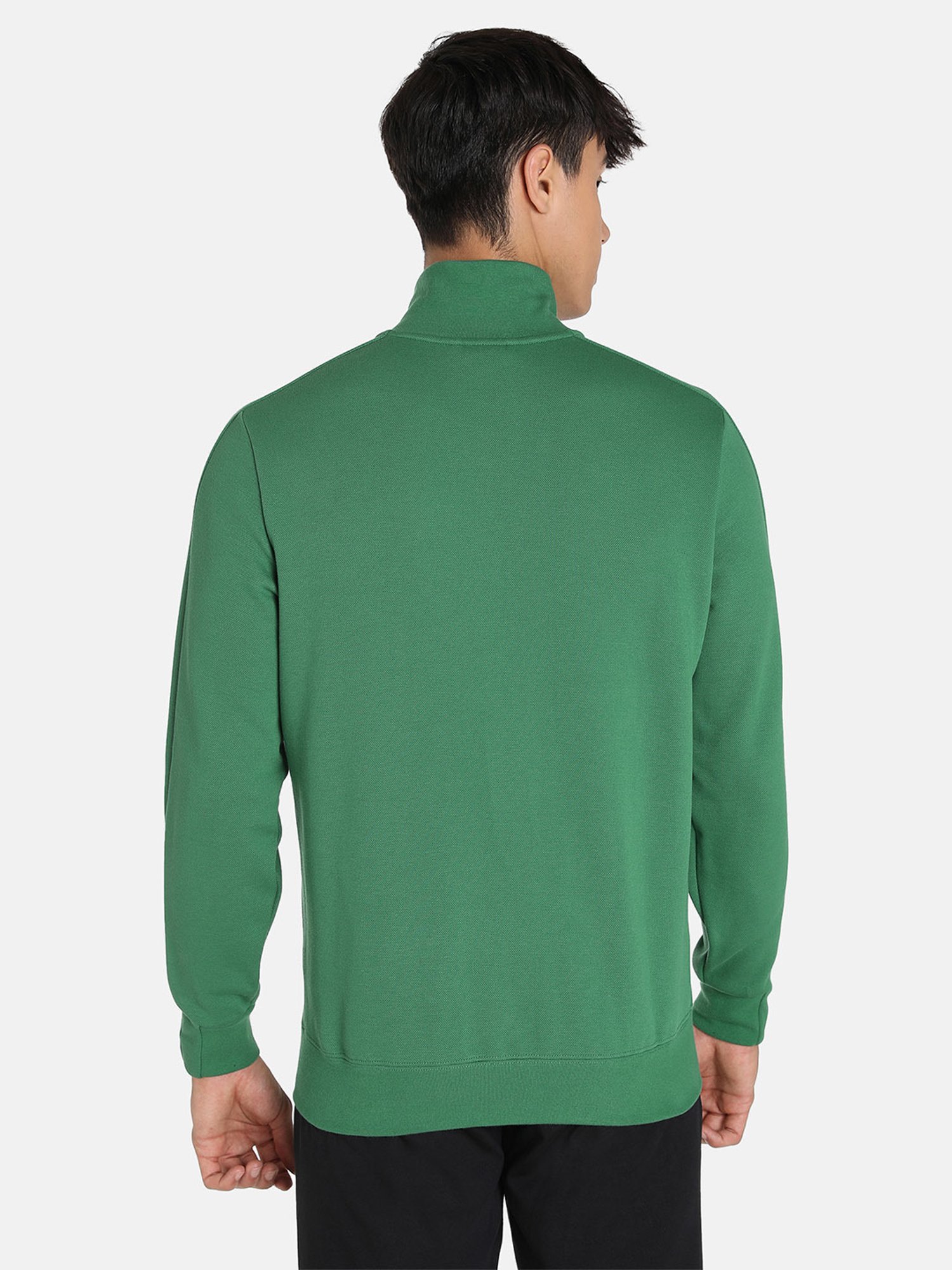 Puma Green Cotton Regular Fit Jacket