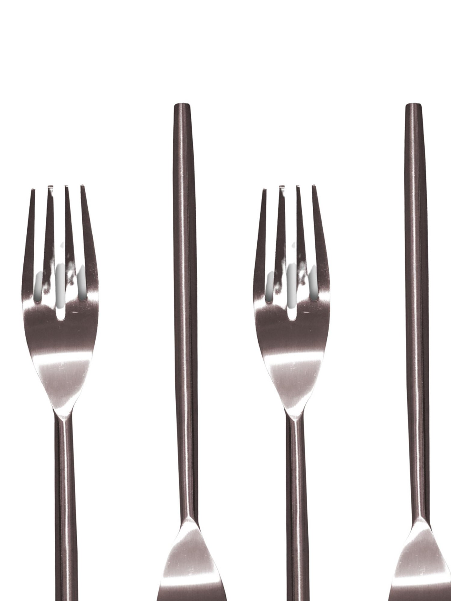 Ambi Handcrafted Steel Fork Set Of 4 - Matt Finish