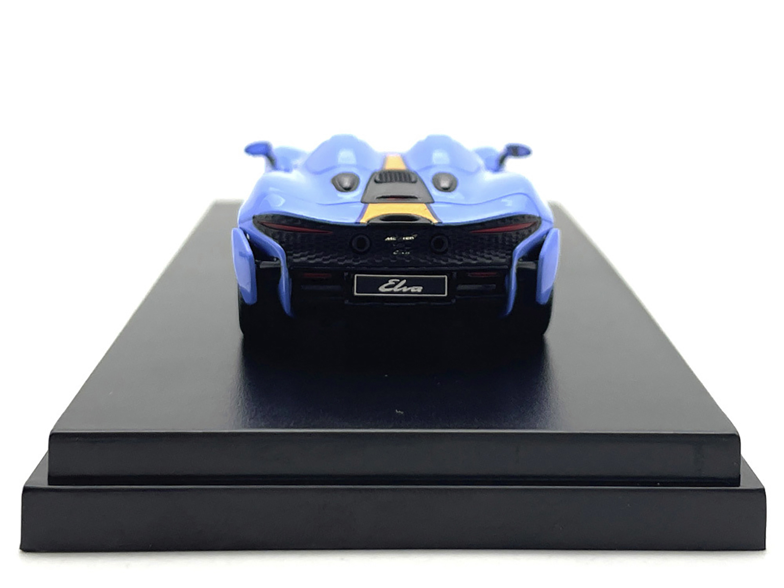 McLaren Elva Convertible Light Blue with Orange Accents "Gulf Oil" 1/64 Diecast Model Car by LCD Models