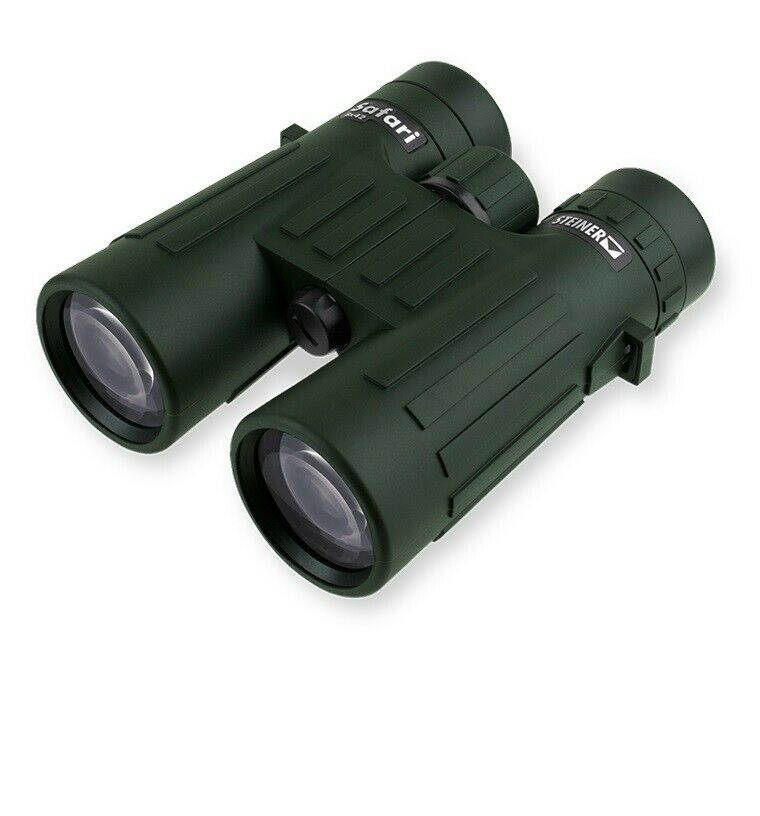 Steiner 8x42 Safari Binoculars with Cap and Microfiber Lens Cloth Pouch