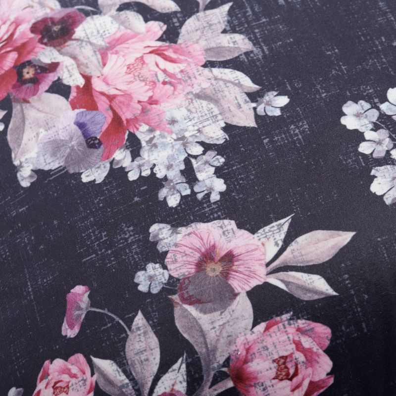 18"x18" Finley Square Throw Pillow Black - Sure Fit