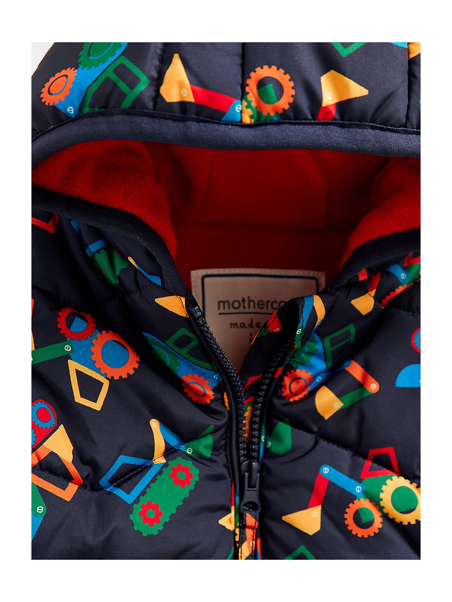 Mothercare Kids Navy Printed Full Sleeves Padded Jacket