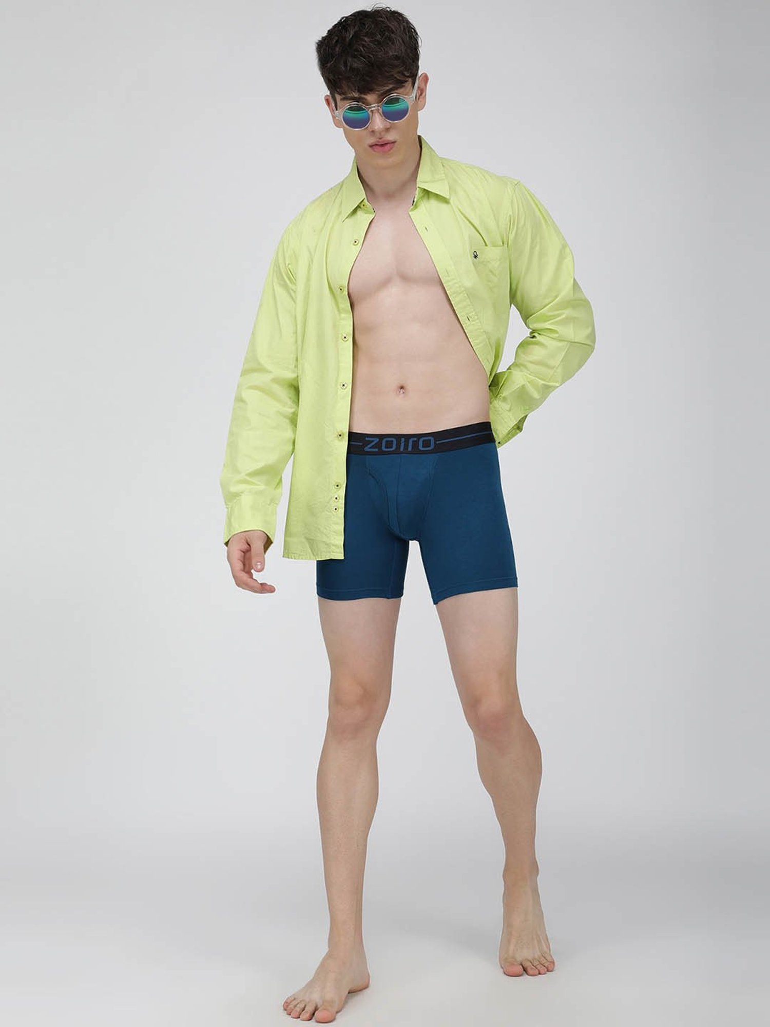 Zoiro Blue Opal Regular Fit Trunks