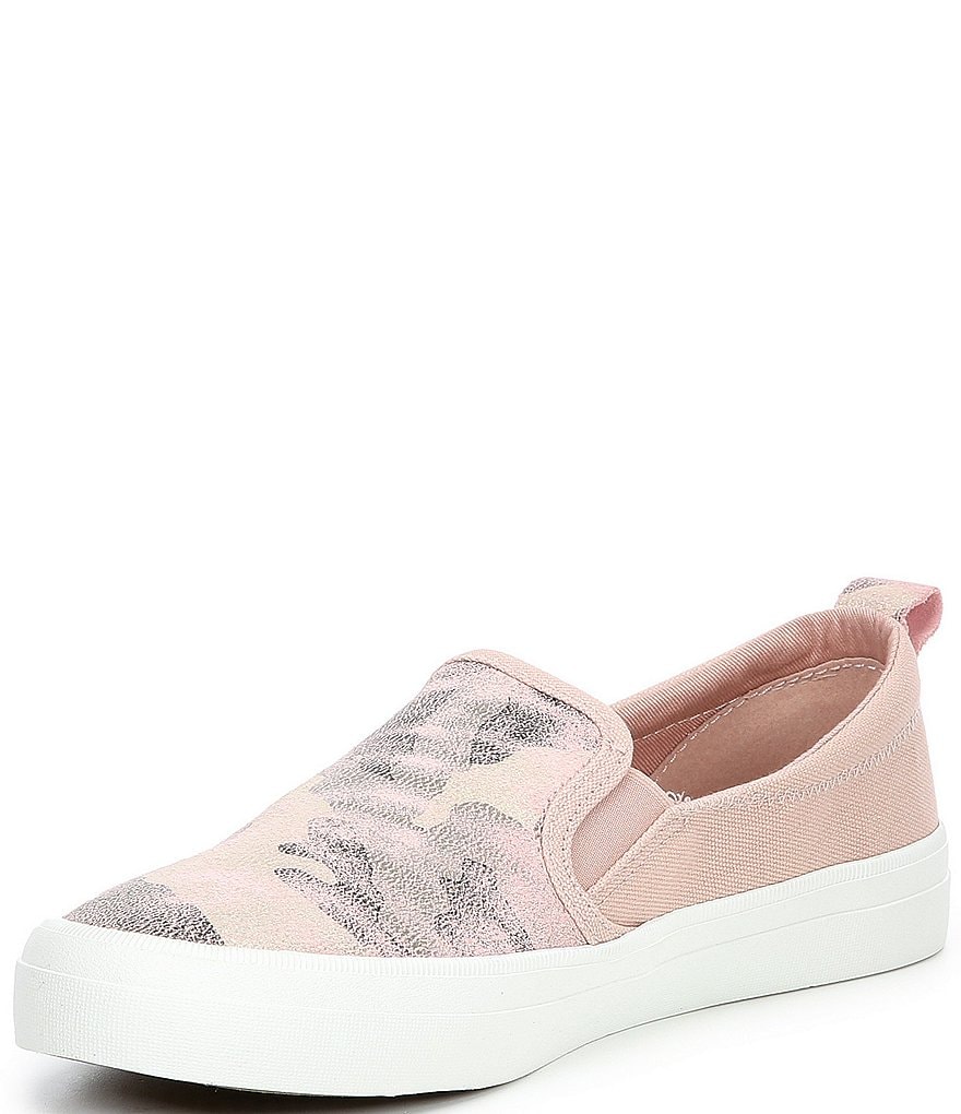 Sperry Women's Crest Twin Gore Metallic Camo Slip-On Sneakers