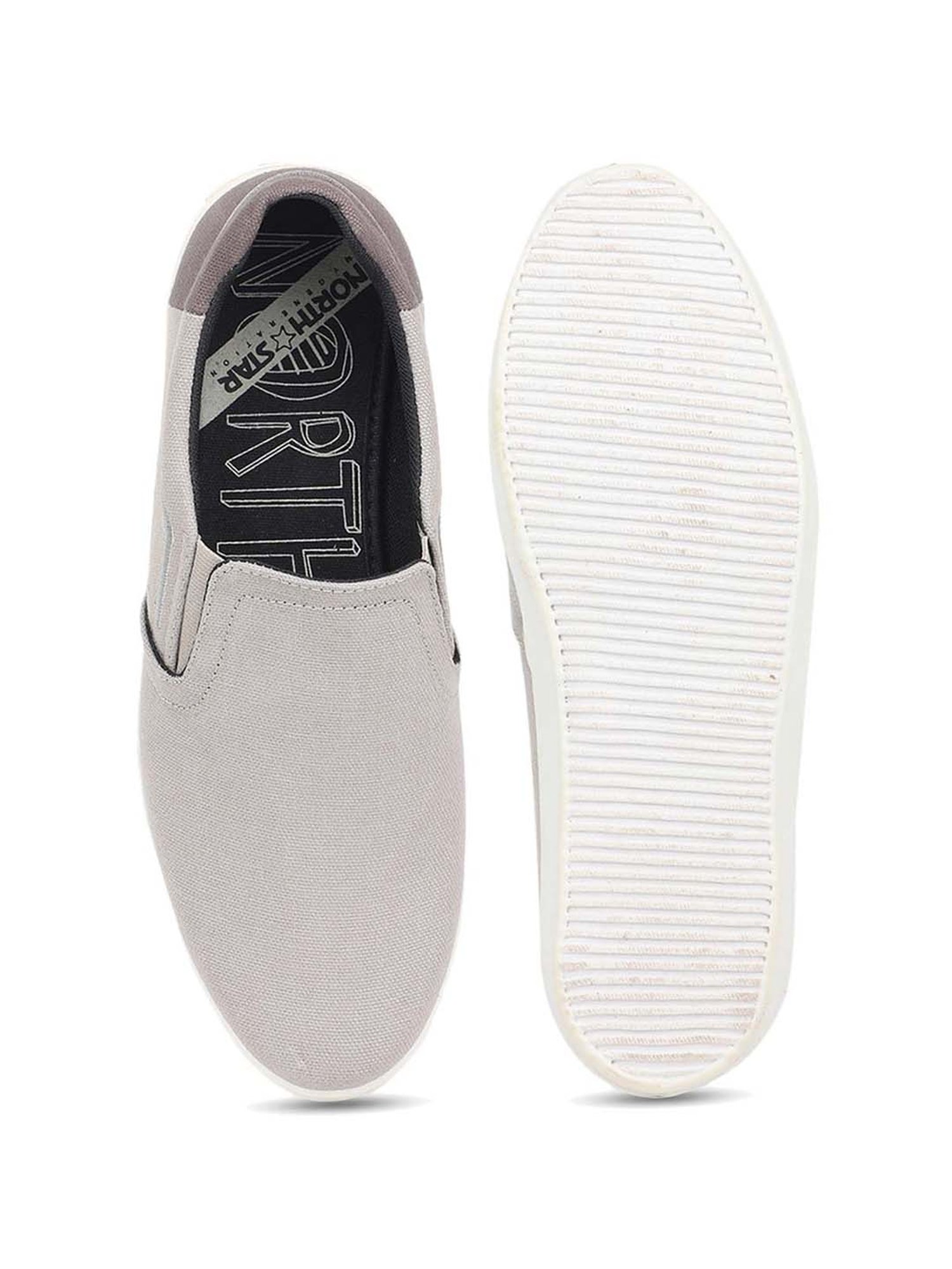 North Star by Bata Men's Grey Plimsolls