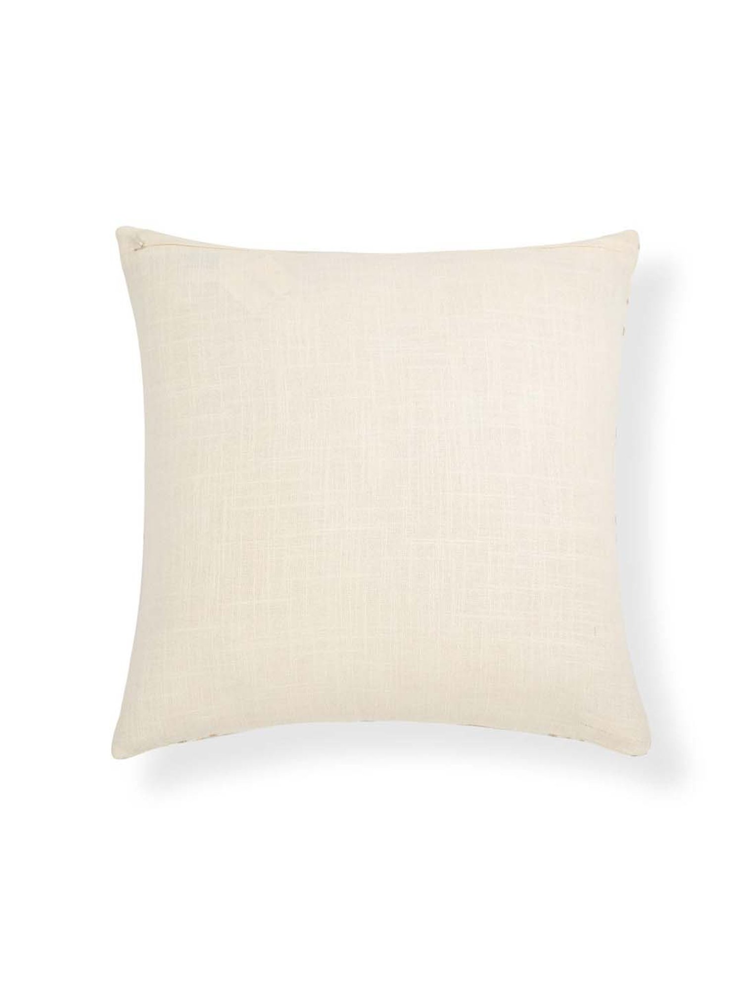Home4U Avalon Ivory Cotton Cushion Cover - Set of 1