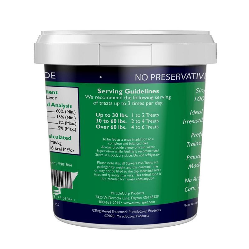 Stewart Freeze-Dried Duck Dog Treat - 3oz Tub