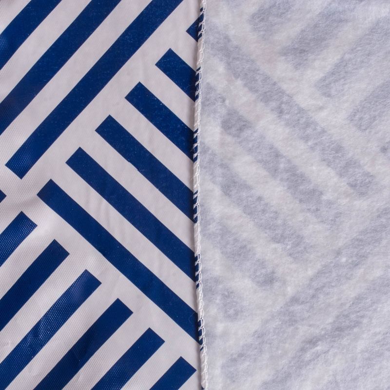 54"x79" Rectangle PVC Water Oil Resistant Plaid Pattern Tablecloths Teal - PiccoCasa