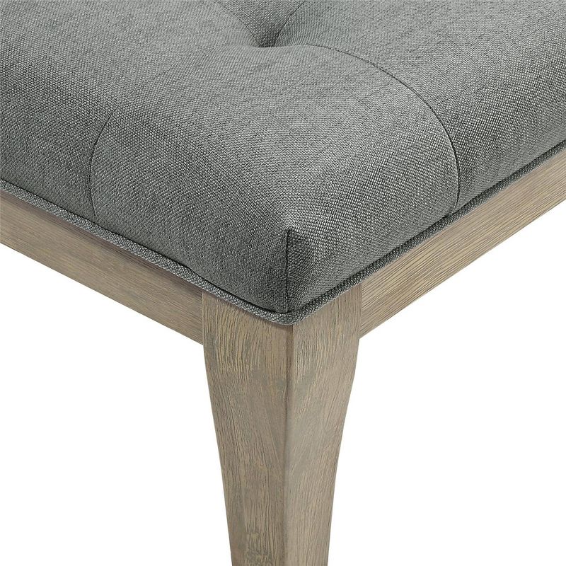 Adina Rectangular Tufted Bench Taupe - Dorel Living