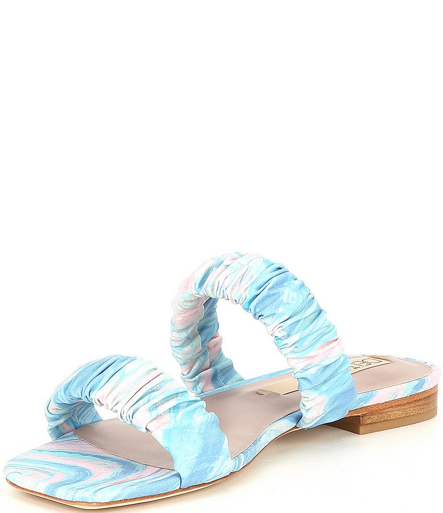 Deltan Cora Printed Two Band Sandals