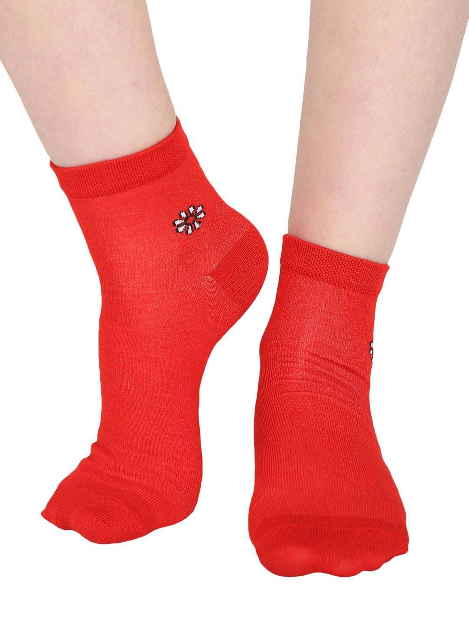 Bodycare Red Ankle Socks - Pack Of 3