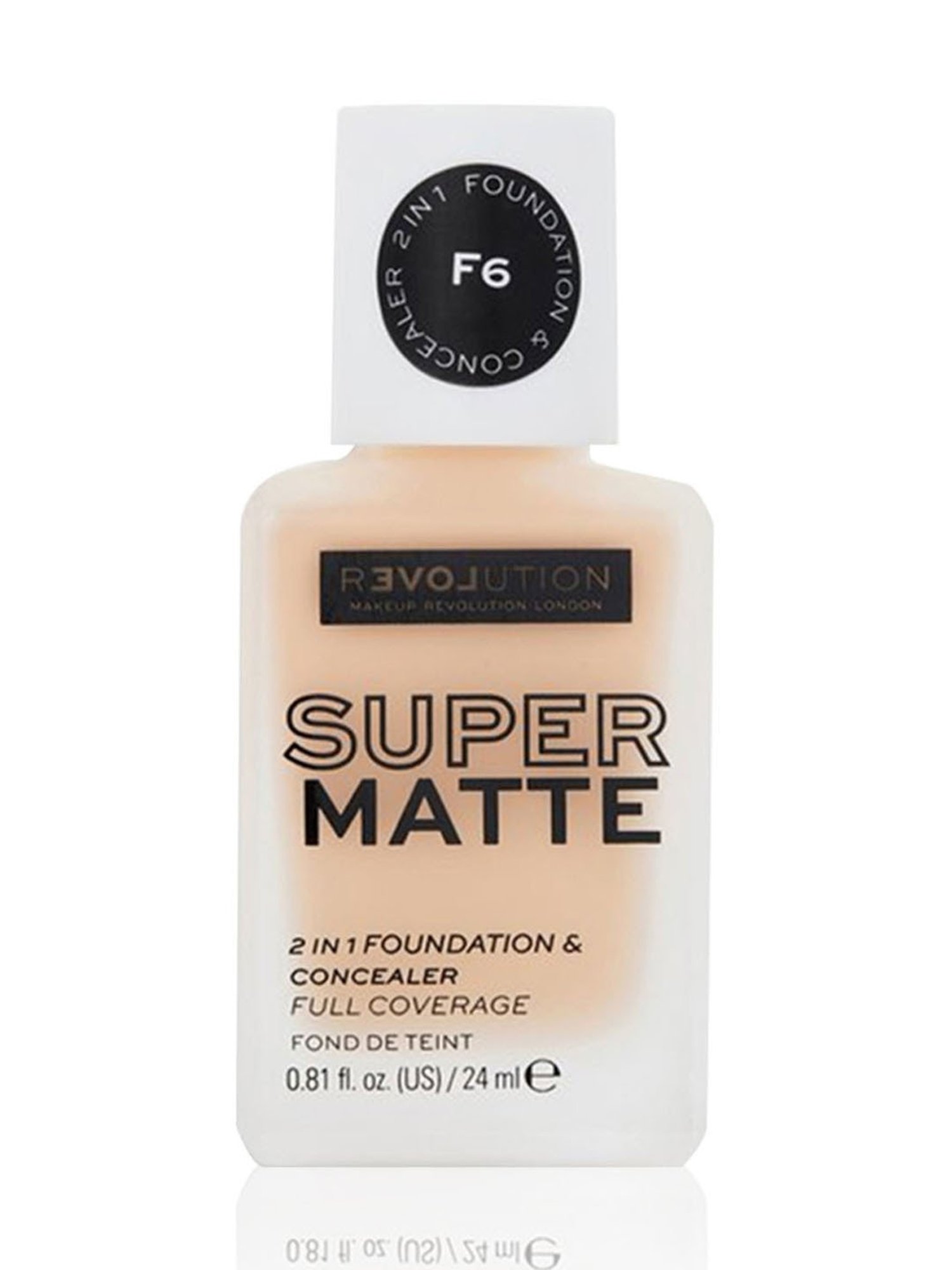 Makeup Revolution Relove Supermatte Foundation F6 - 24 ml