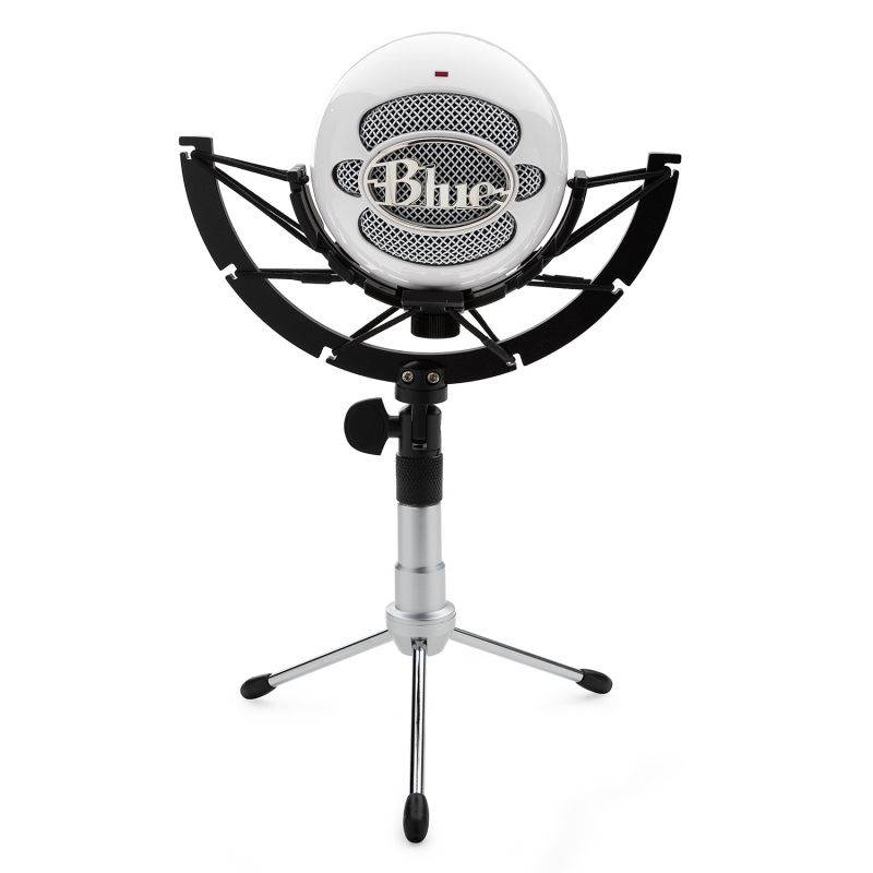 Blue Snowball iCE Mic (White) with Knox Gear Shock Mount