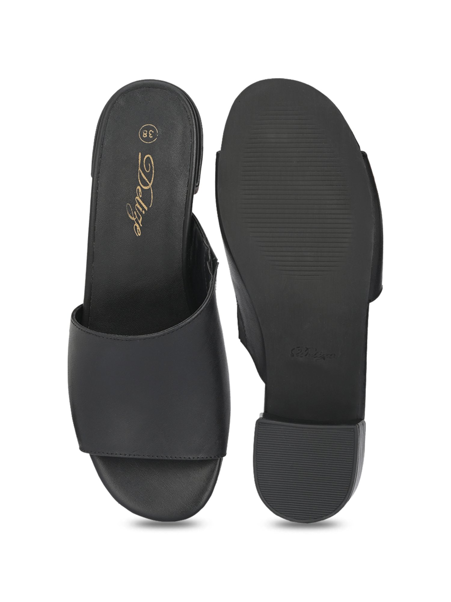 Delize Women's Black Casual Sandals