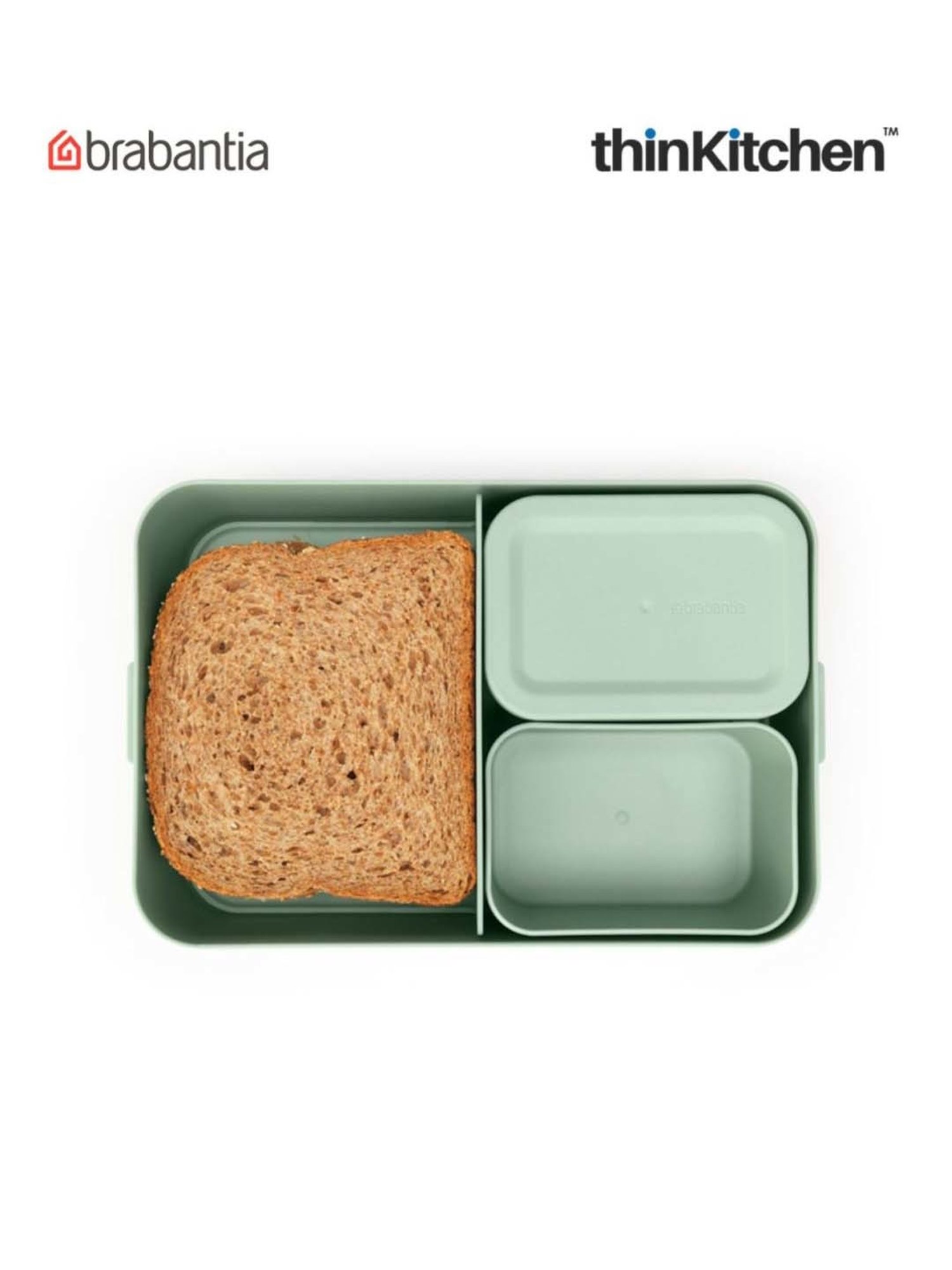 Brabantia Green Plastic Make & Take Lunch Box Bento (2 L)