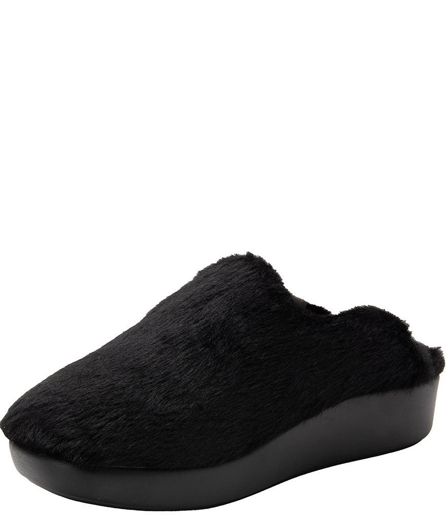 Alegria Leisurelee Faux Fur Shearling Slipper Clogs