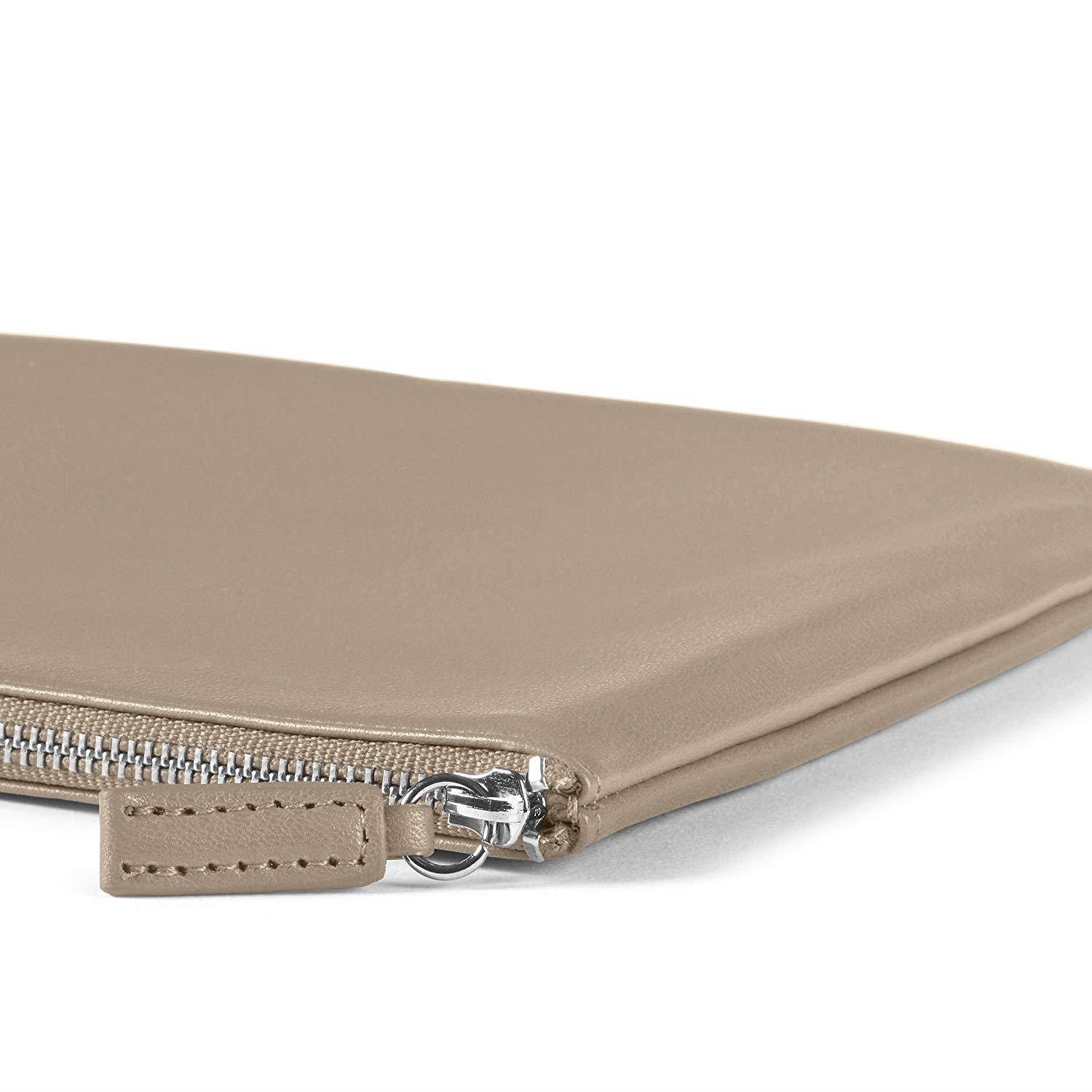 Medium Pouch - Full Grain Leather Leather - Ginger (gray)