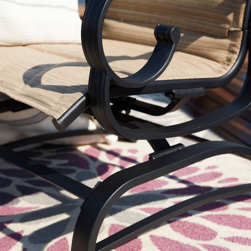 4pc Loveseat Glider Patio Seating Set - Patio Festival