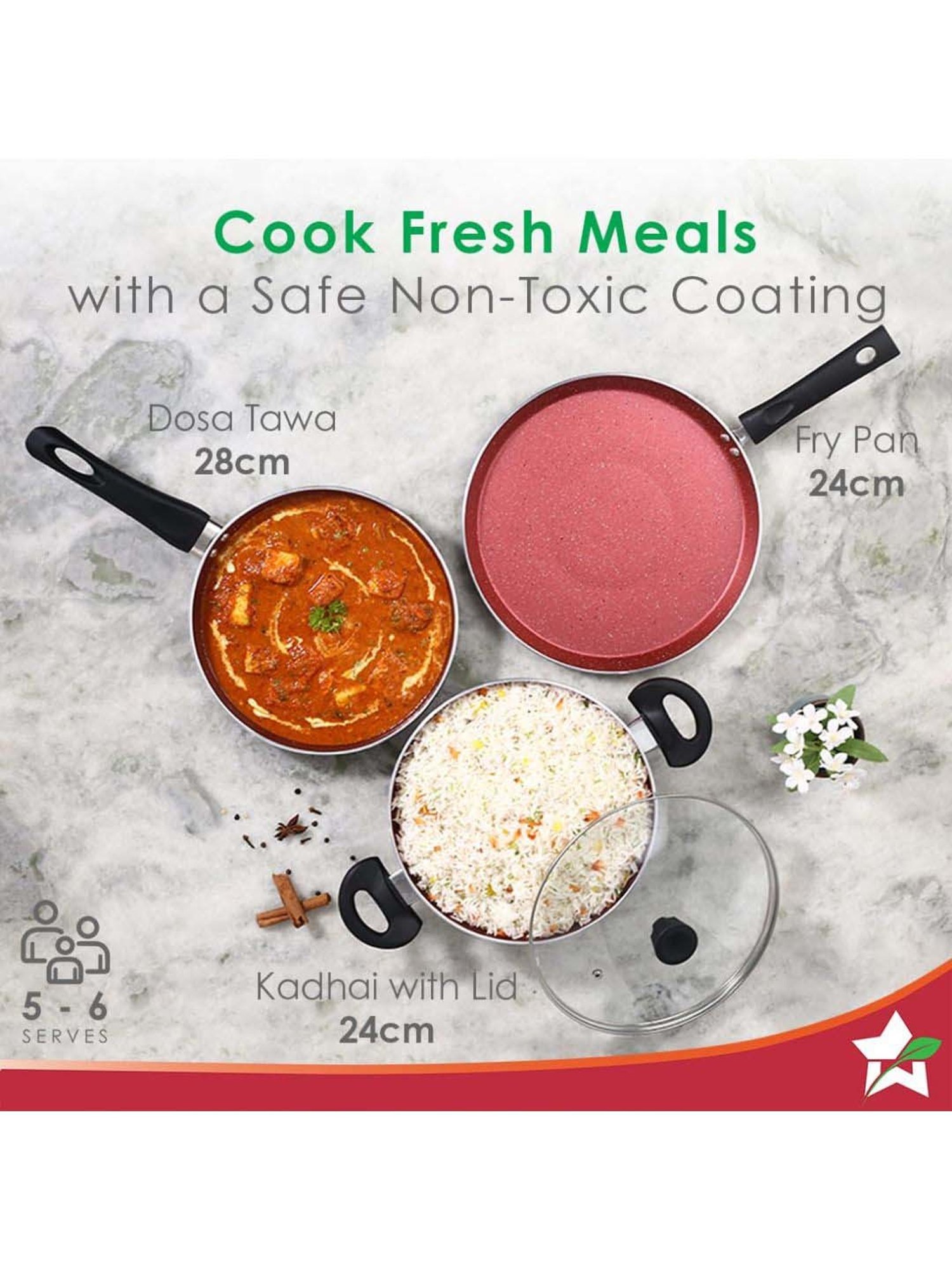 Wonderchef Galaxy 4 Pcs Cookware Set