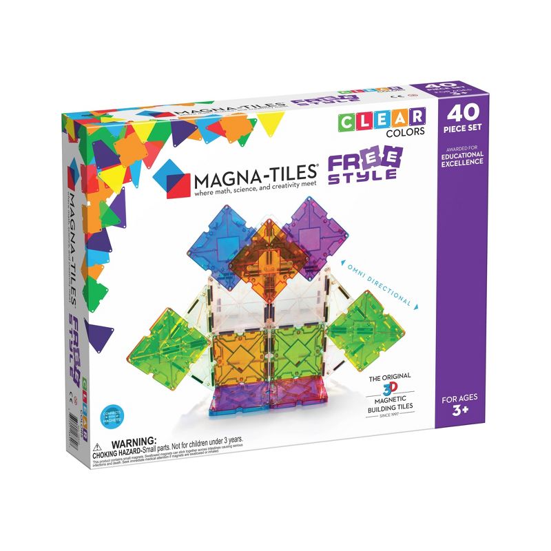 Magna-Tiles Freestyle 40 Piece Set