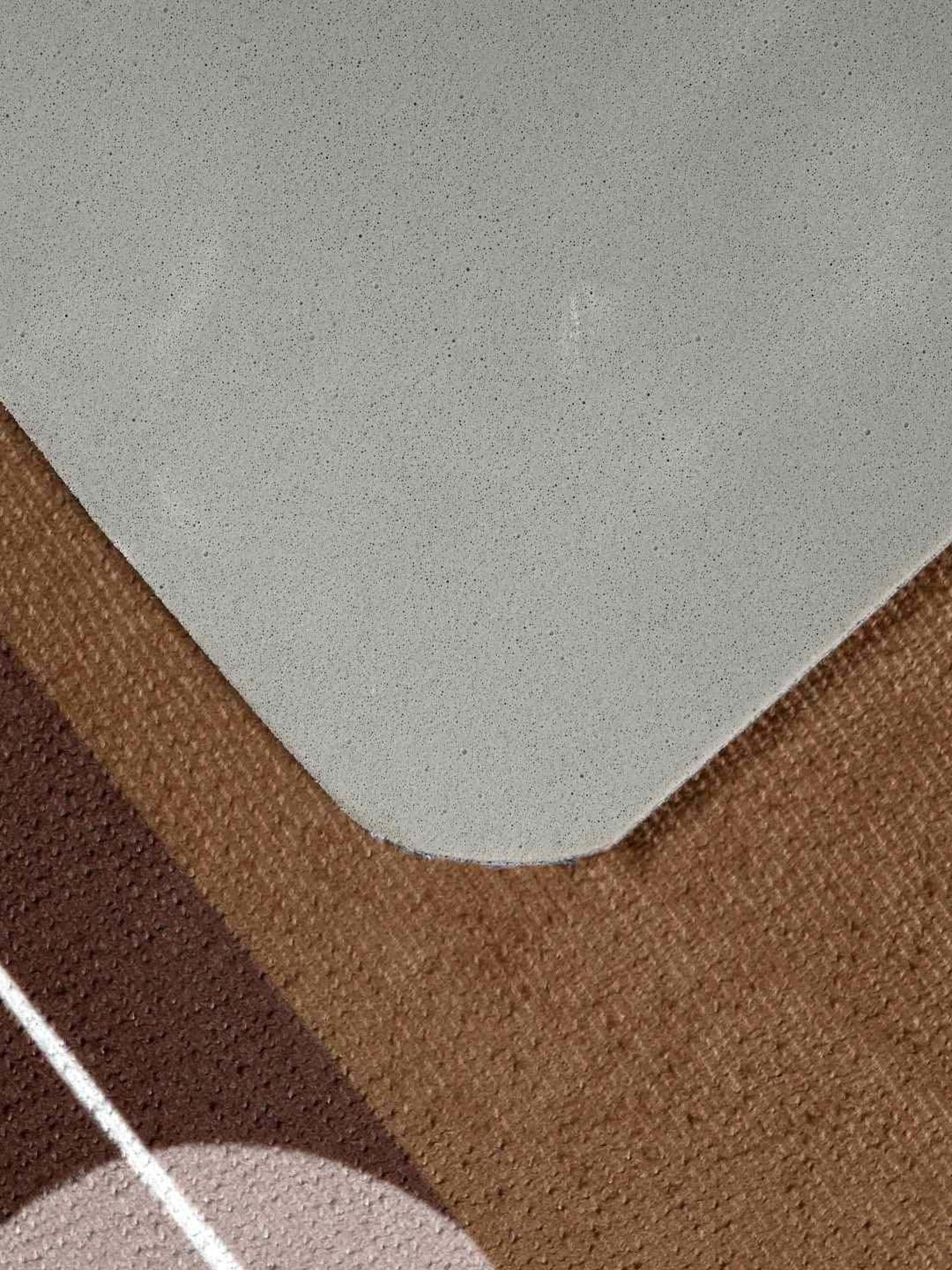 Saral Home Easy Living Brown Polyester Bling Bathmats