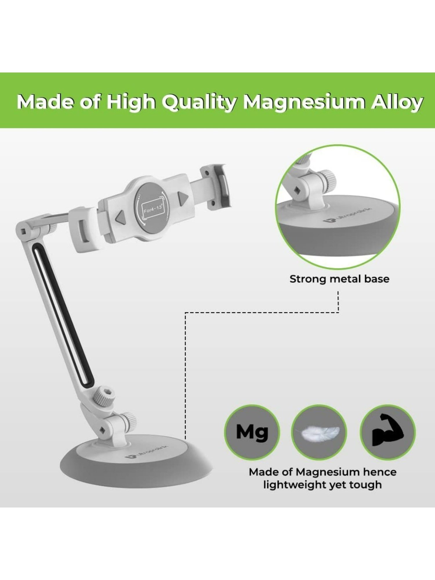 GRIPP Magic Stand Compatible for All Mobile Phones Devices (Black)