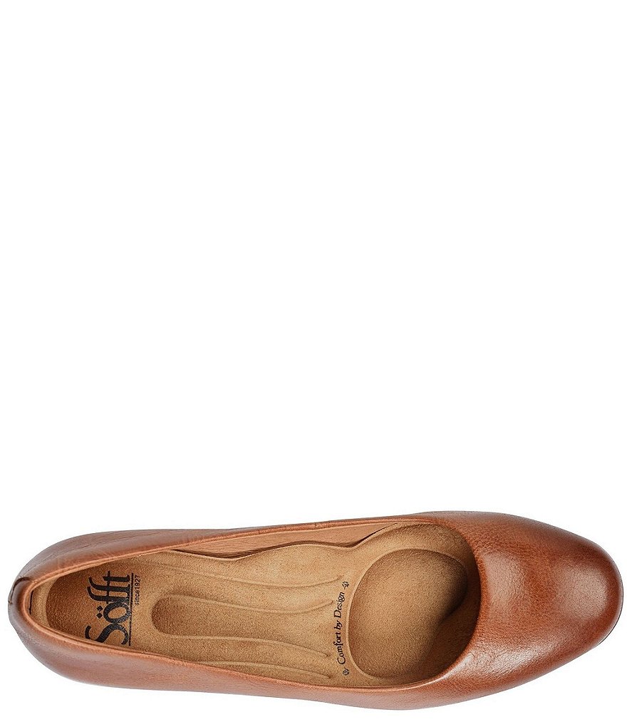 Sofft Lindon Leather Block Heel Pumps