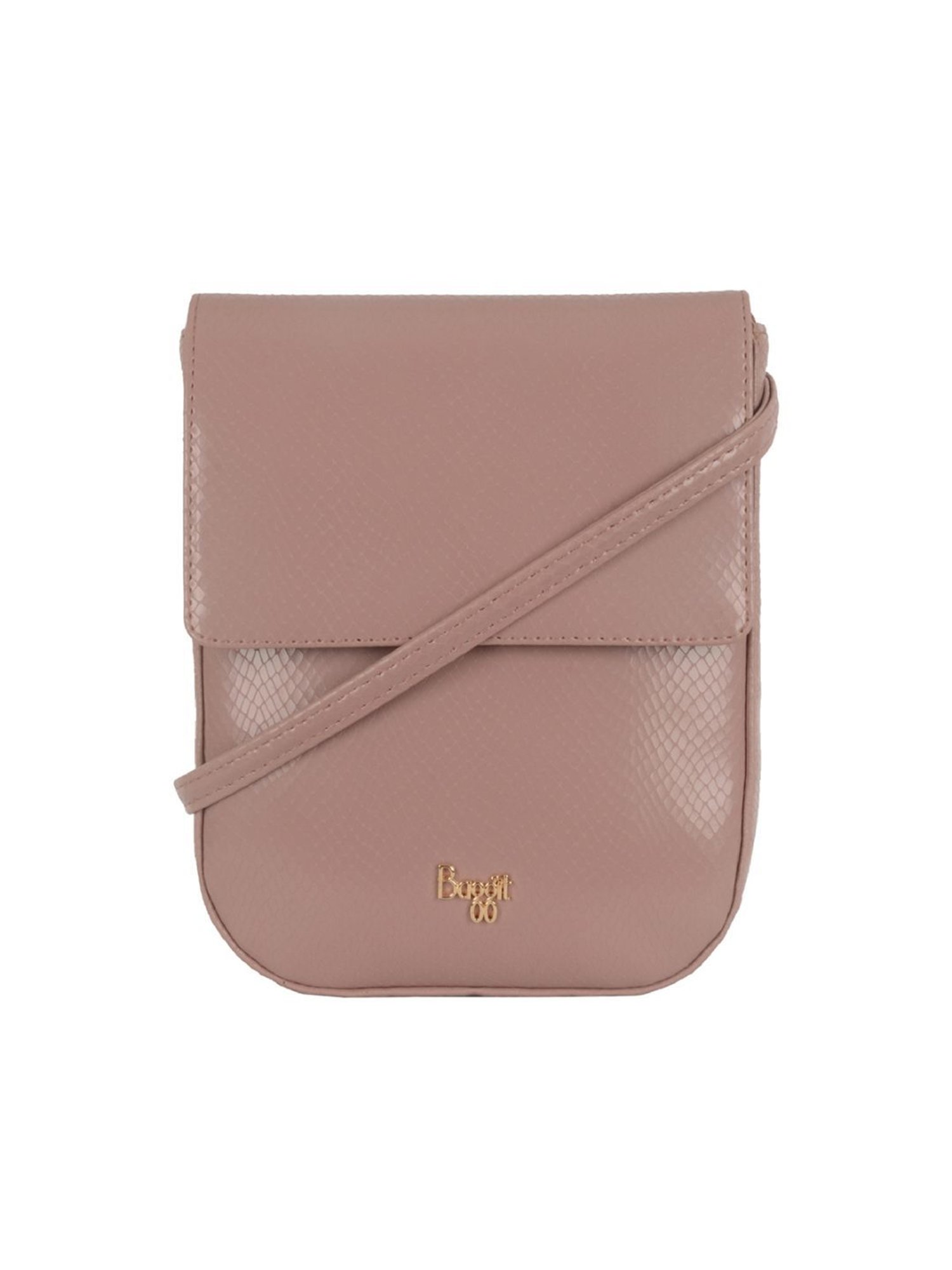 Baggit Pink Textured Small Backpack