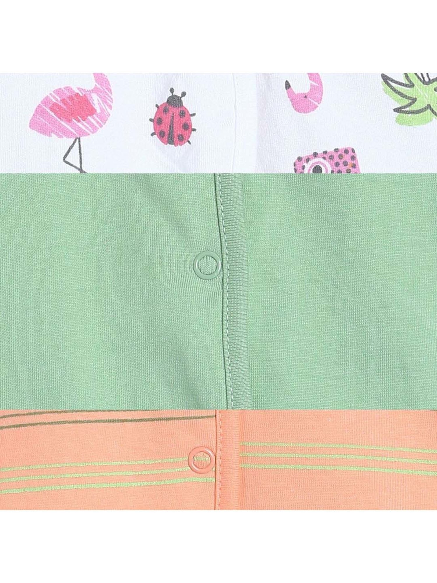 MINIKLUB Kids Multicolor Cotton Printed Top (Pack of 3)