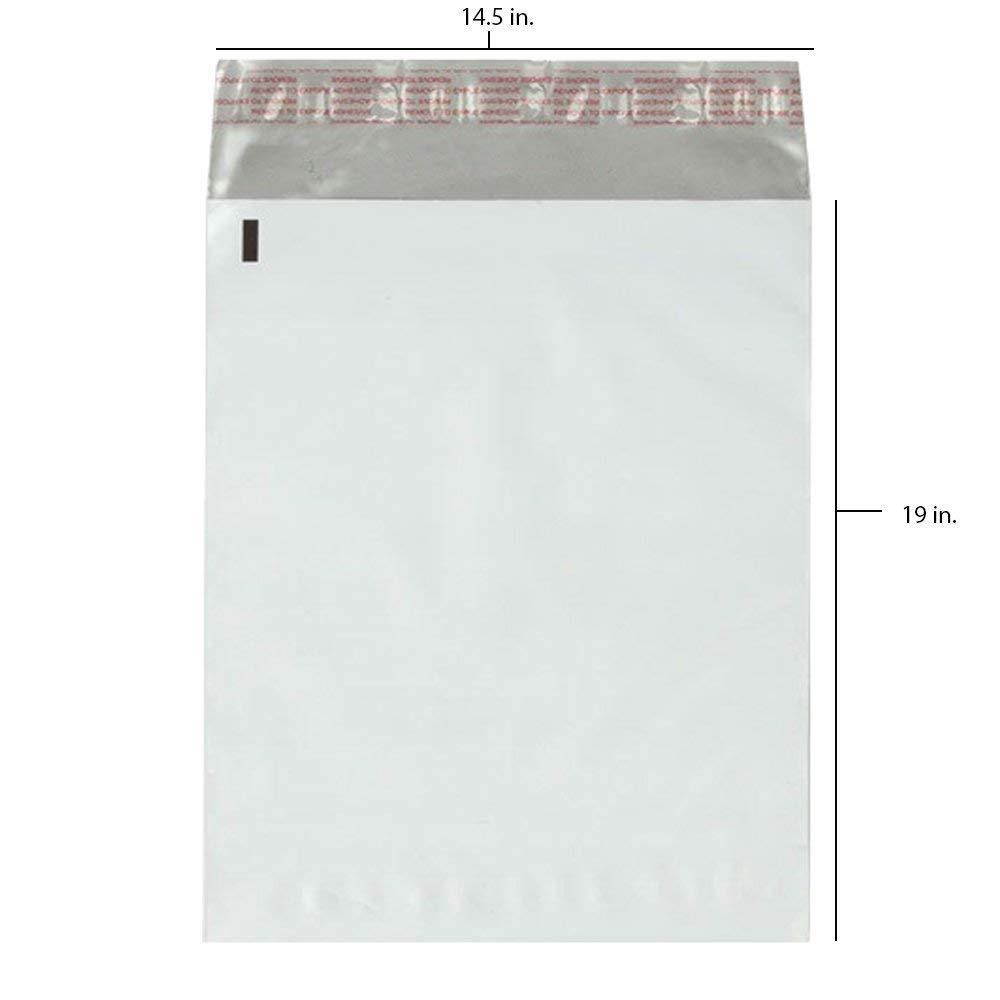 50 - 14.5x19 Fosmon Self-Seal Tear-Proof Polyethylene Mailers (50 Pack)