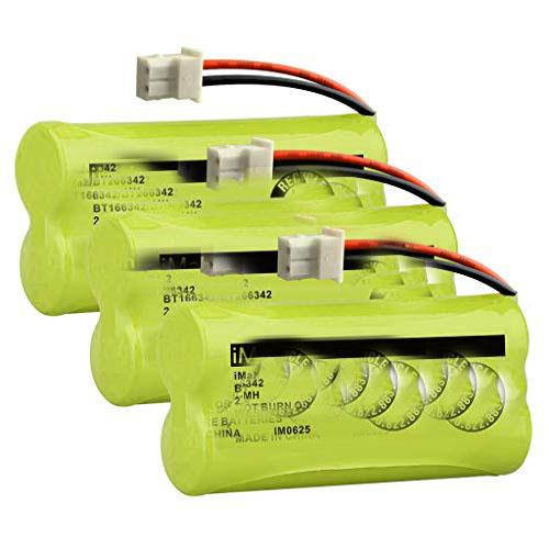 Ryme B12 BT166342 BT266342 BT183342 BT283342 Cordless Phone Batteries Compble with Vtech CS6114 CS6429 CS67192 ATT EL5210 EL51203 Handset Telephone Pack of 3
