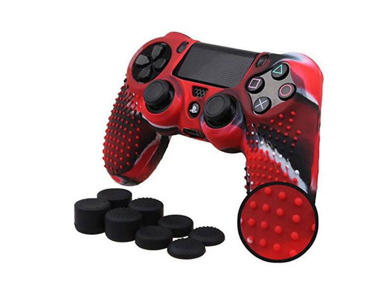 PS4 Controller Covers - PS4 Silicone Skins for DualShock 4 - PS4 Accessories Anti-Slip Cover Case for Sony Playstation 4