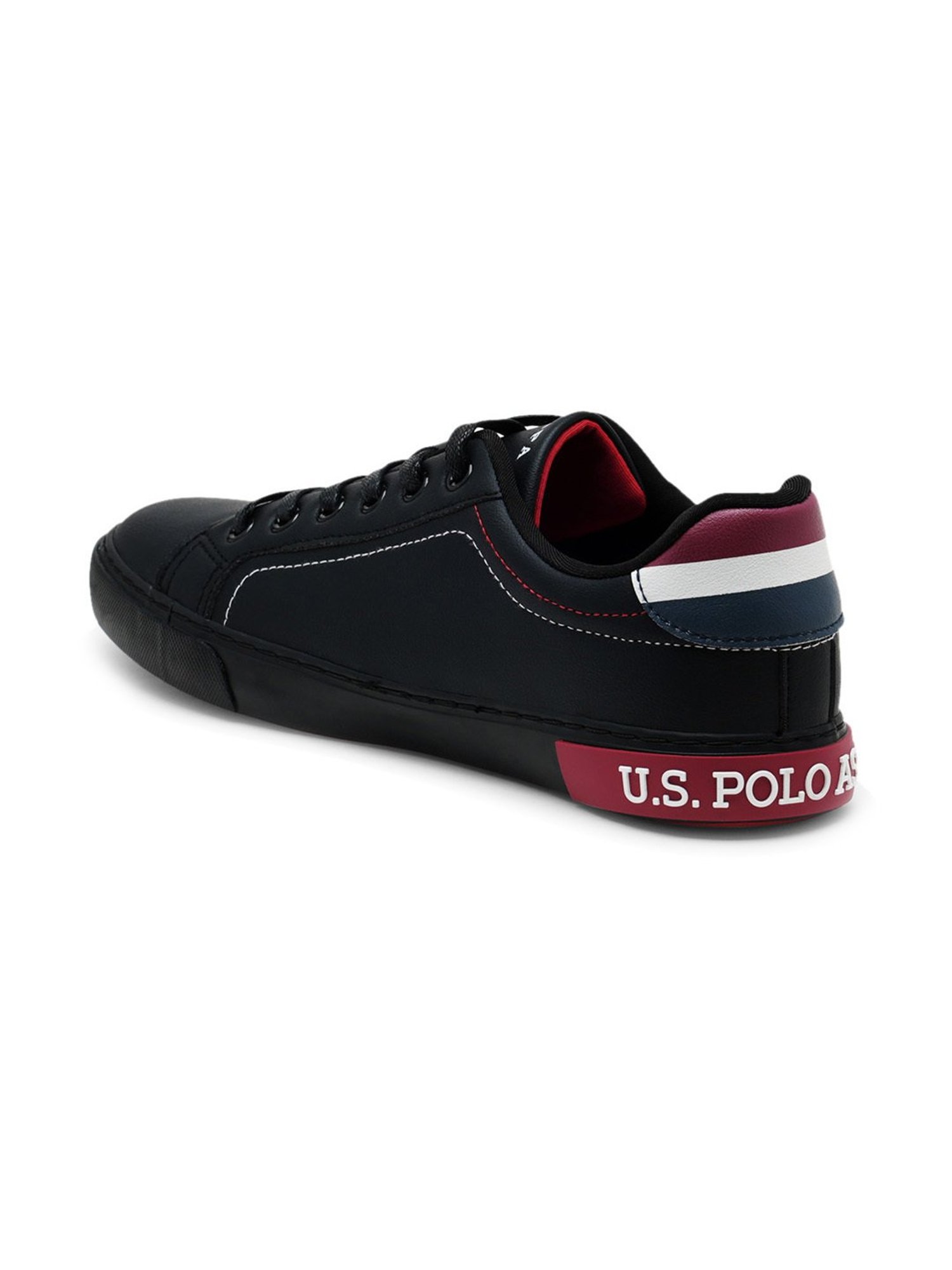 U.S. Polo Assn. Men's ROJAS 2.0 Black Casual Sneakers