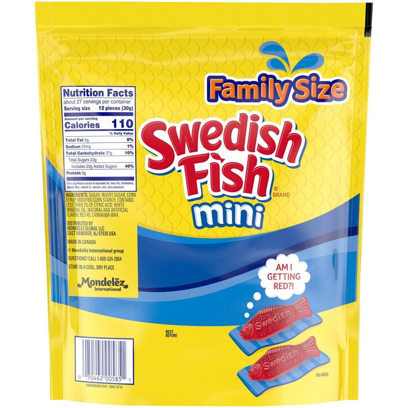 Swedish Fish Mini Soft & Chewy Candy Family Size Bag - 30.4oz