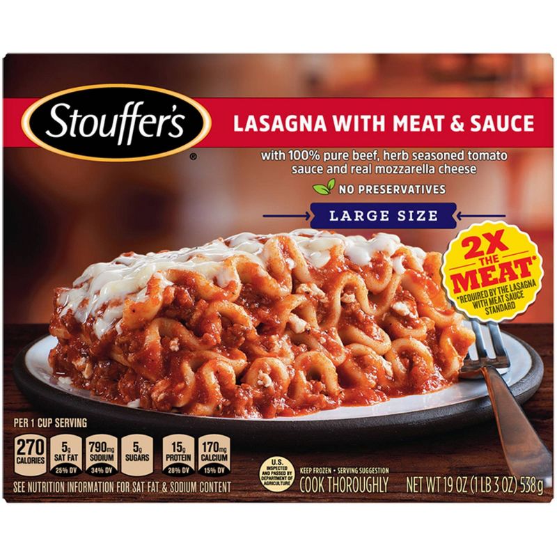 Stouffer's Frozen Lasagna with Meat & Sauce - 19oz