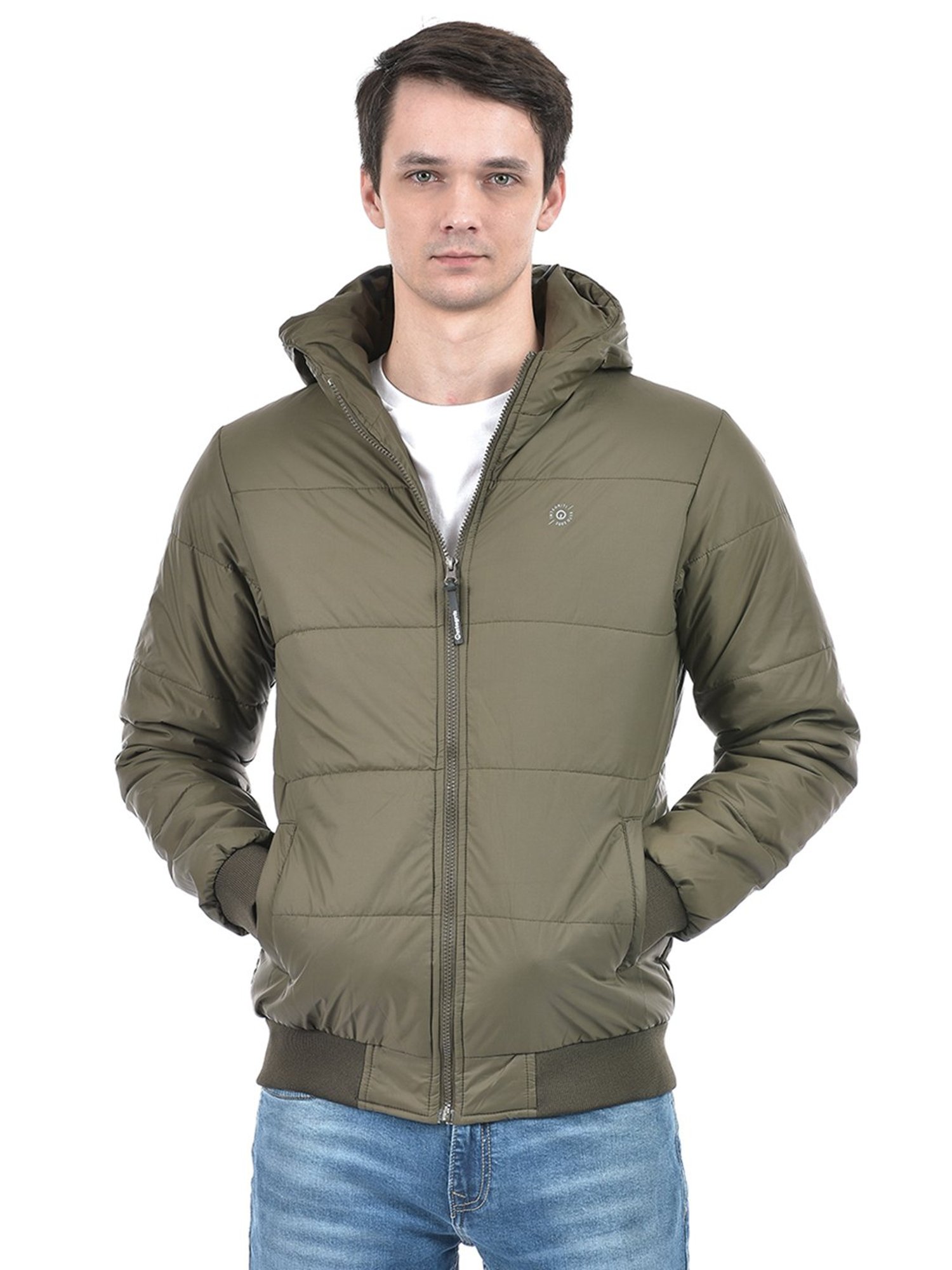 Integriti Olive Regular Fit Puffer Jacket