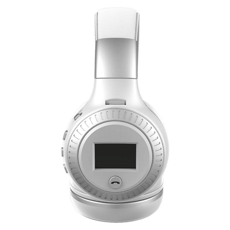 Zgeer Wireless Bluetooth Headphones LED Display Screen Headset Stereo Handsfree with Mic FM Radio TF Card Slot for Computer PC Smartphone