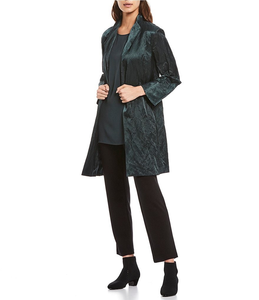 Eileen Fisher Purl Stretch Block Heel Sock Booties