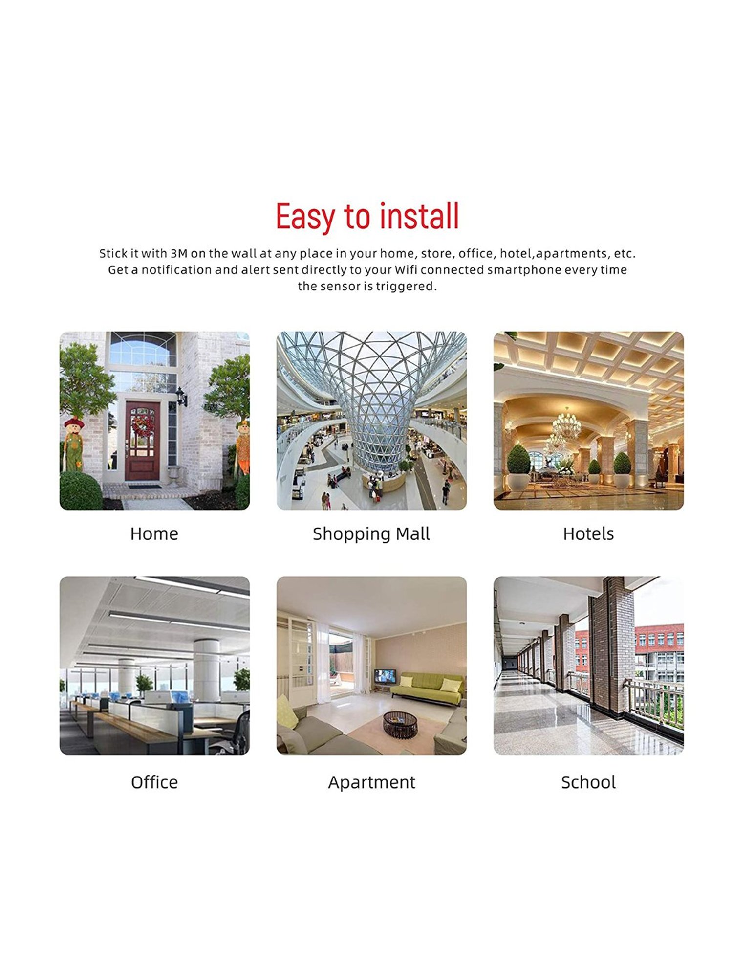 SmartiQo ZigBee PIR Motion Sensor (White)