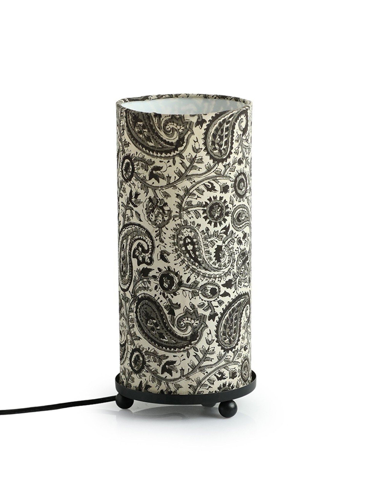ExclusiveLane Paisley Heritage Multicolor Iron Decorative Table Lamp
