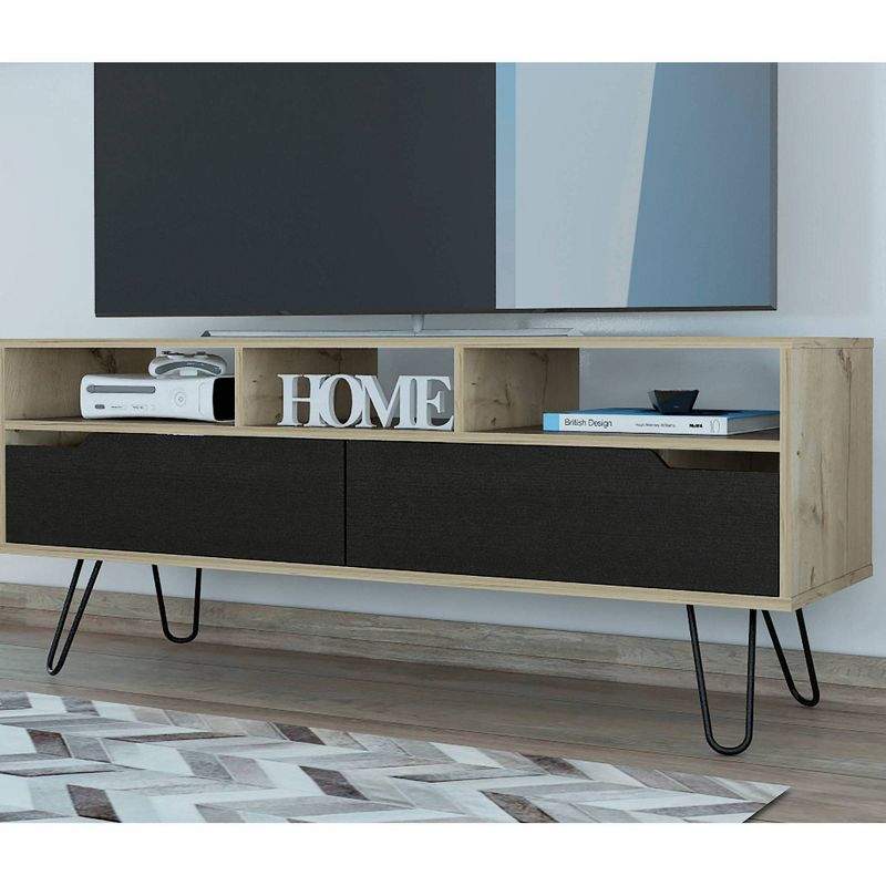 Aster 2 Door Media Console Table Light Wood - RST Brands