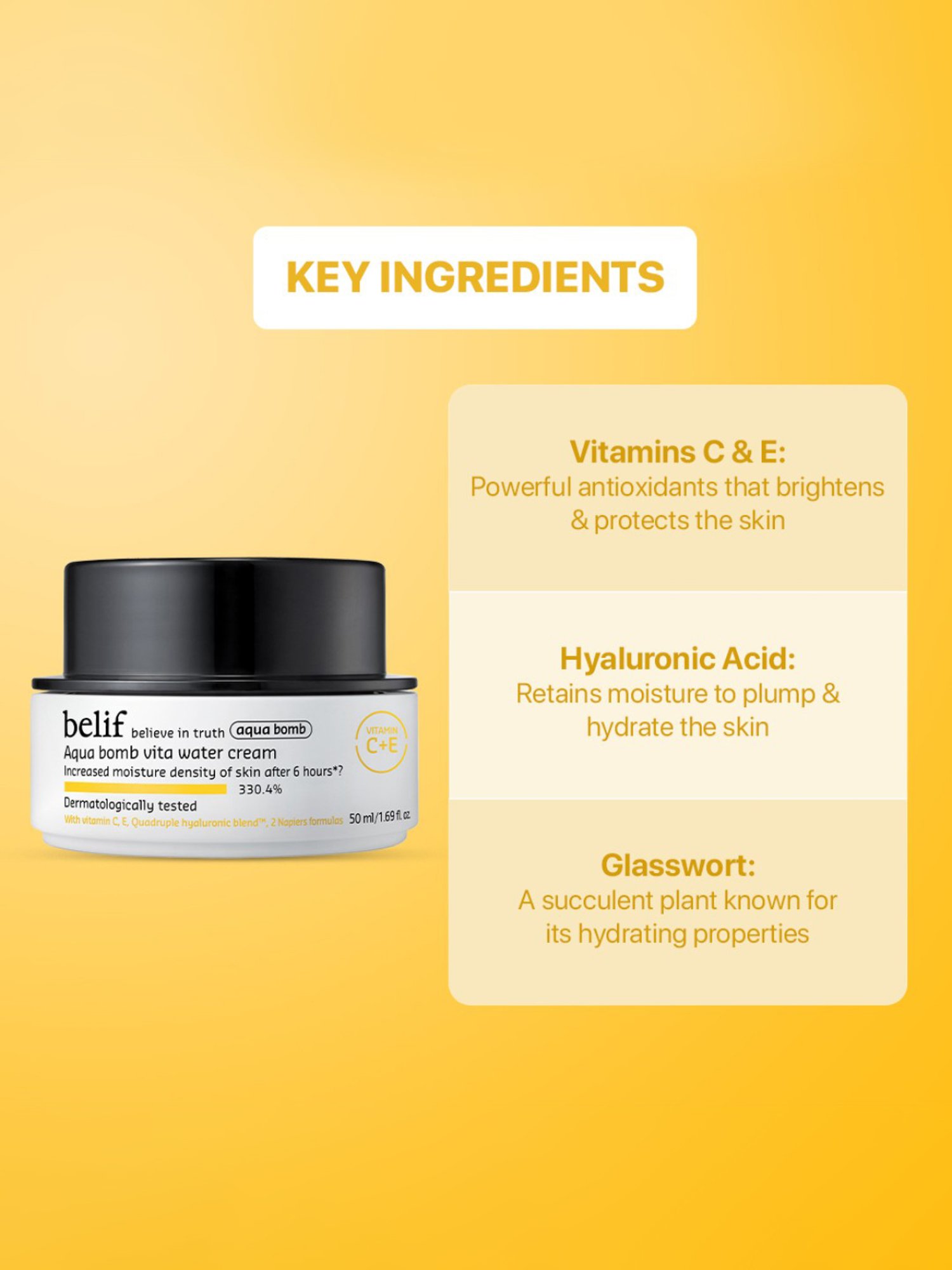 Belif Aqua Bomb Vita Water Cream - 50 ml