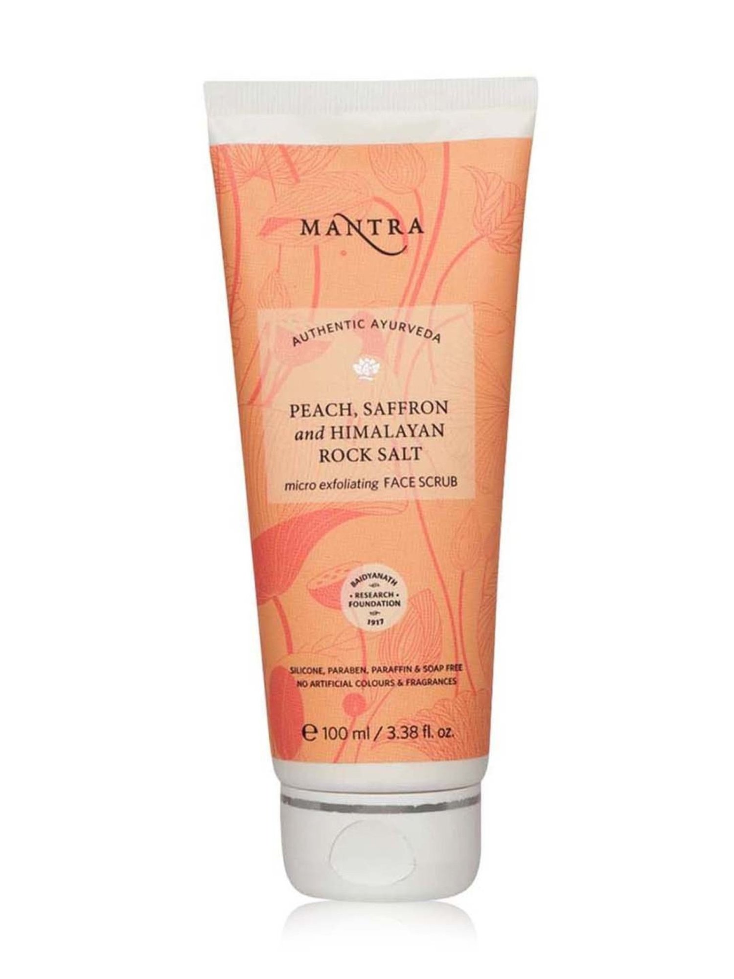 Mantra Herbal Peach, Saffron and Himalayan Rock Salt Micro Exfoliating Face Scrub - 100 ml