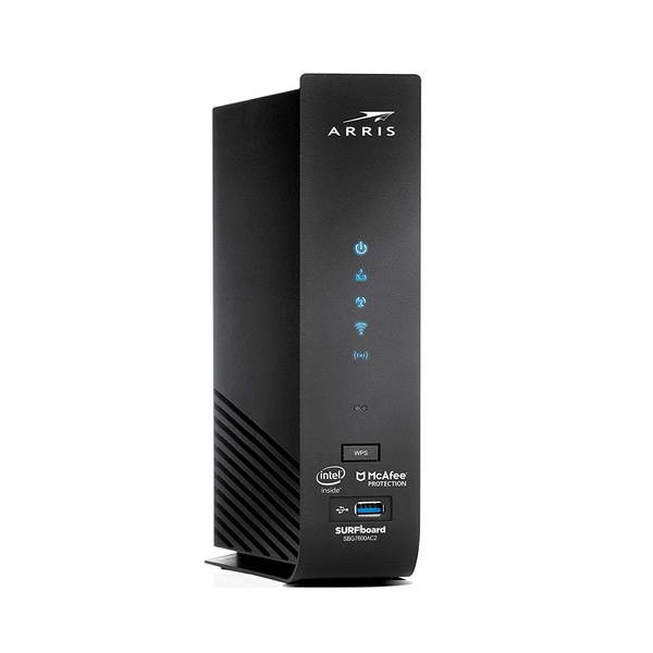 ARRIS SURFboard (32x8) DOCSIS 3.0 Cable Modem Plus AC2350 Dual Band Wi-Fi Router, 1 Gbps Max Speed, Certified for Comcast Xfinity, Spectrum, Cox & more (SBG7600AC2)