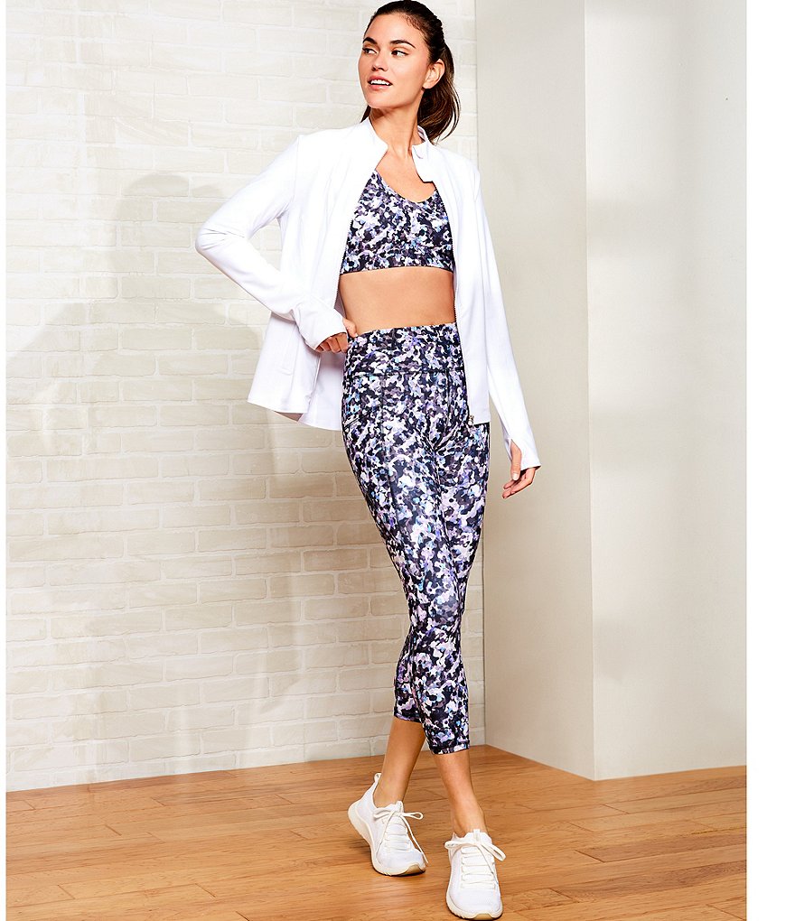 Kinesis Camo Geo V-Neck Strappy Back Bra