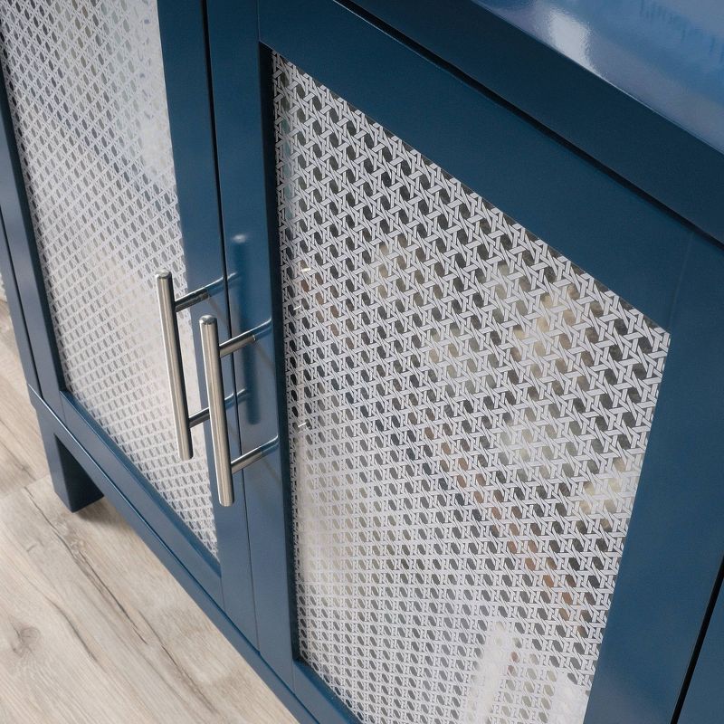 Vista Key Accent Storage Cabinet Navy Blue - Sauder