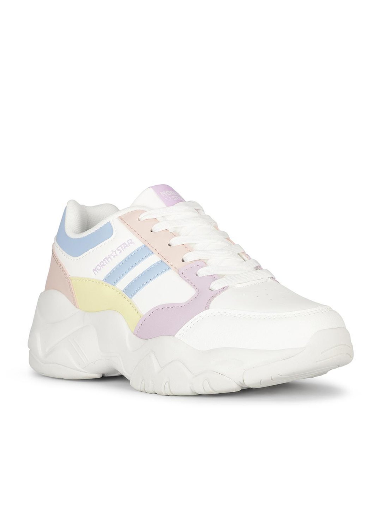 North Star by Bata Women's MACAO White Sneakers