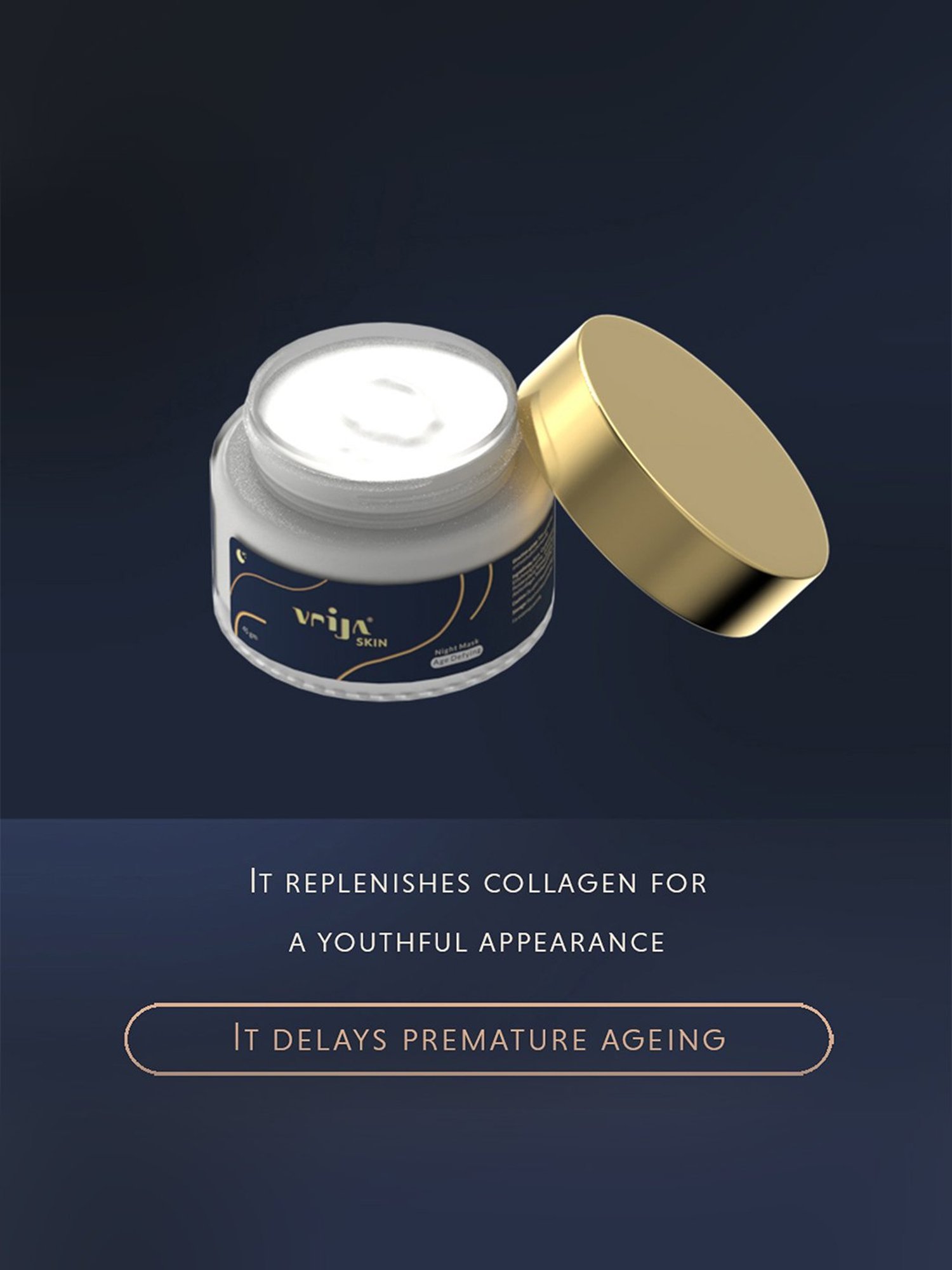 Vrija Age Defying Night Mask for Men & Women - 45 gm